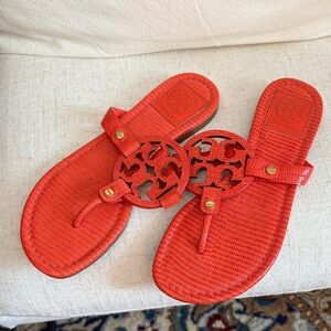 Tory Burch Vibrant orange/ Red Sandals